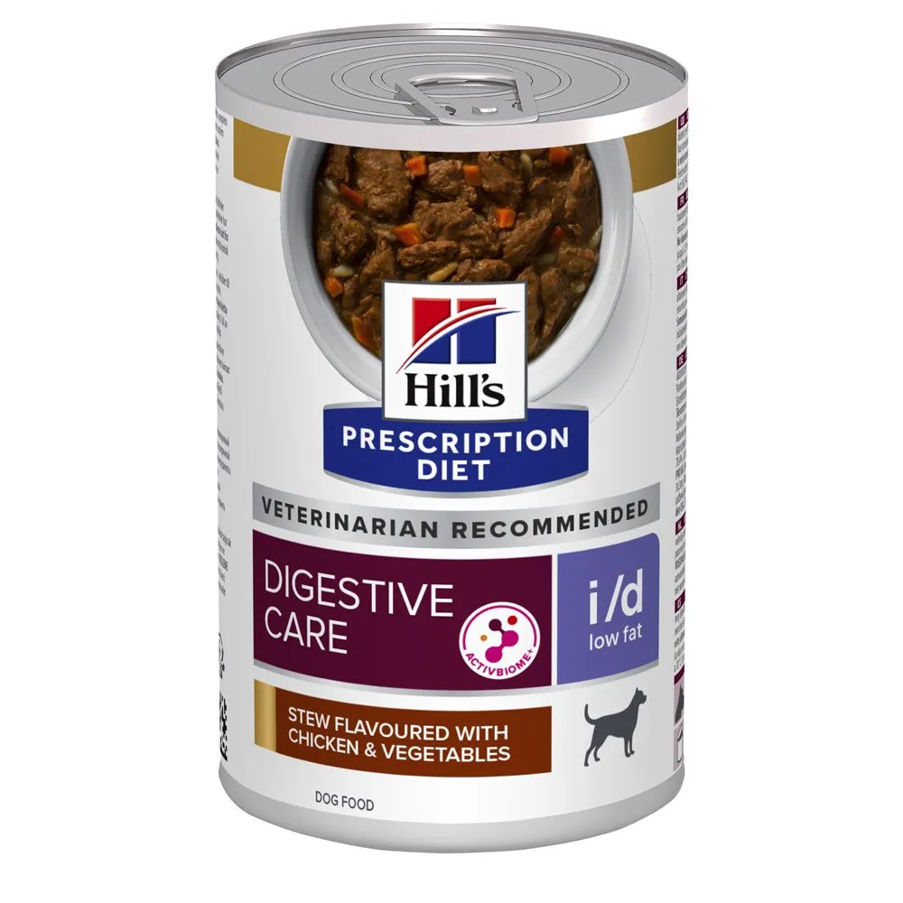 Hill's I/D Low Fat Kip & Groenten Stoofpotje Hond 12x354g