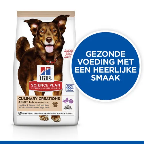 Hill's Science Plan Culinary Creations Eend En Aardappel Medium Hond 14kg - Afbeelding 2