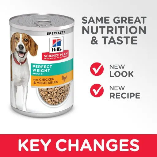 Pak 12 Hill's SP Honden Adult Perfecte Gewicht (Blik) 363G - Afbeelding 5