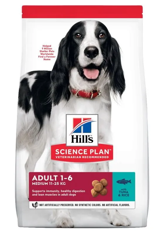 Hill's Hill’s Science Plan Adult Medium Tonijn En Rijst 2,5kg