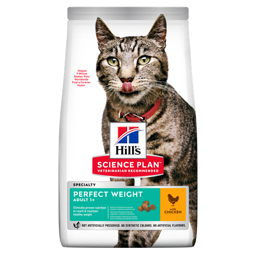 Hill's Science Plan Adult Perfect Weight Kattenvoer Met Kip 1,5kg