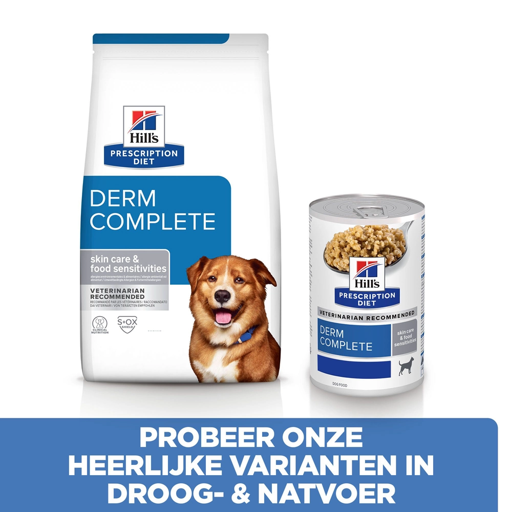 Hill's Prescription Diet Derm Complete Hondenvoer 12 Kg Zak - Afbeelding 6