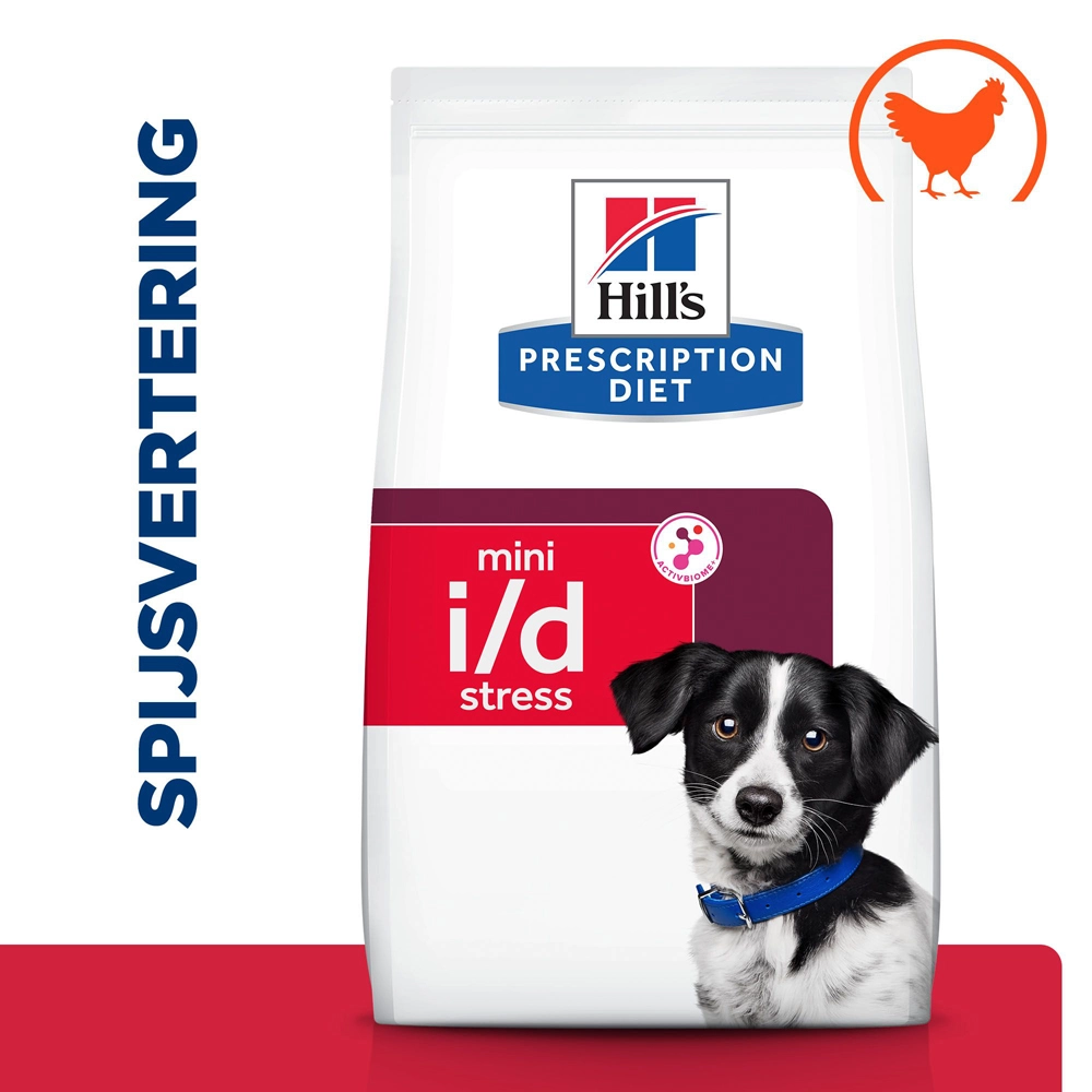 Hill's Prescription Diet I/d Stress Mini Digestive Care Hondenvoer Met Kip 3kg - Afbeelding 2