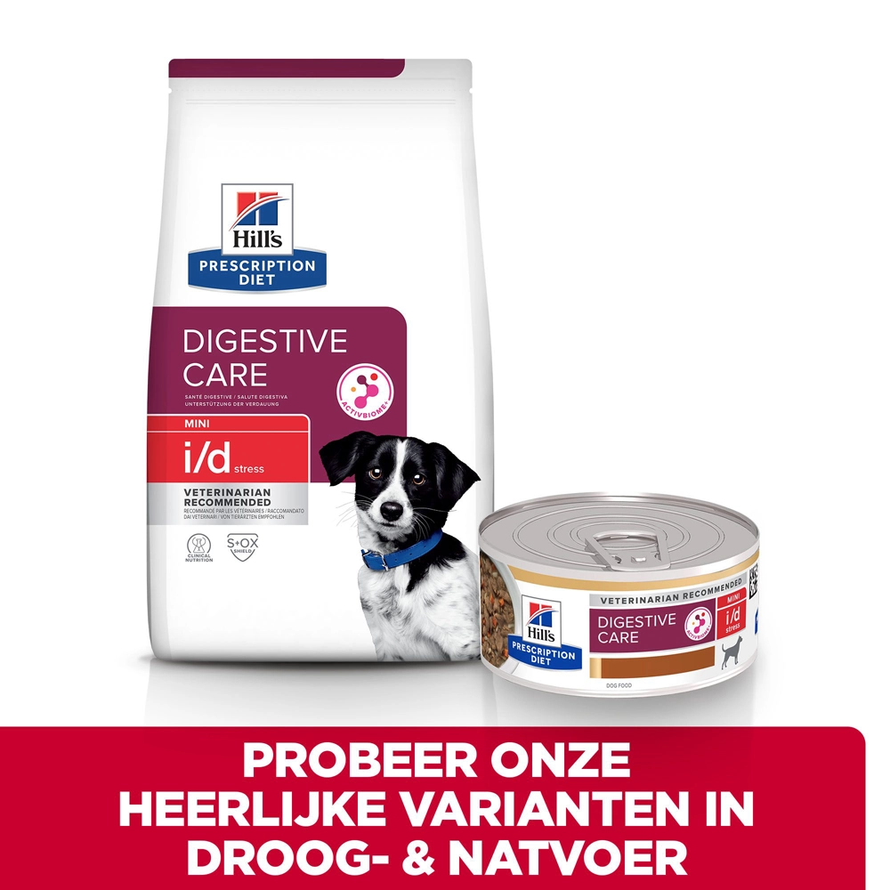 Hill's Prescription Diet I/d Stress Mini Digestive Care Hondenvoer Met Kip 1kg - Afbeelding 6