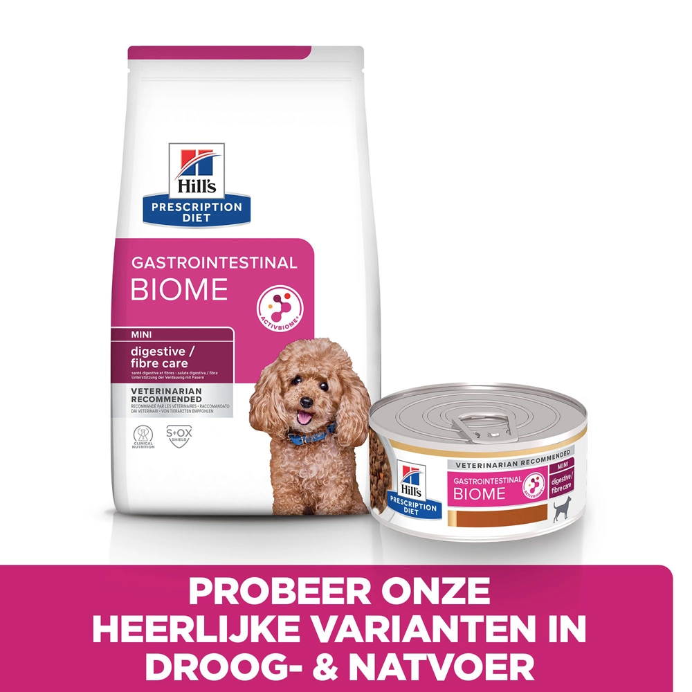 Hill's Hill’s Prescription Diet Gastrointestinal Biome Mini Hondenvoer Met Kip 1kg - Afbeelding 6