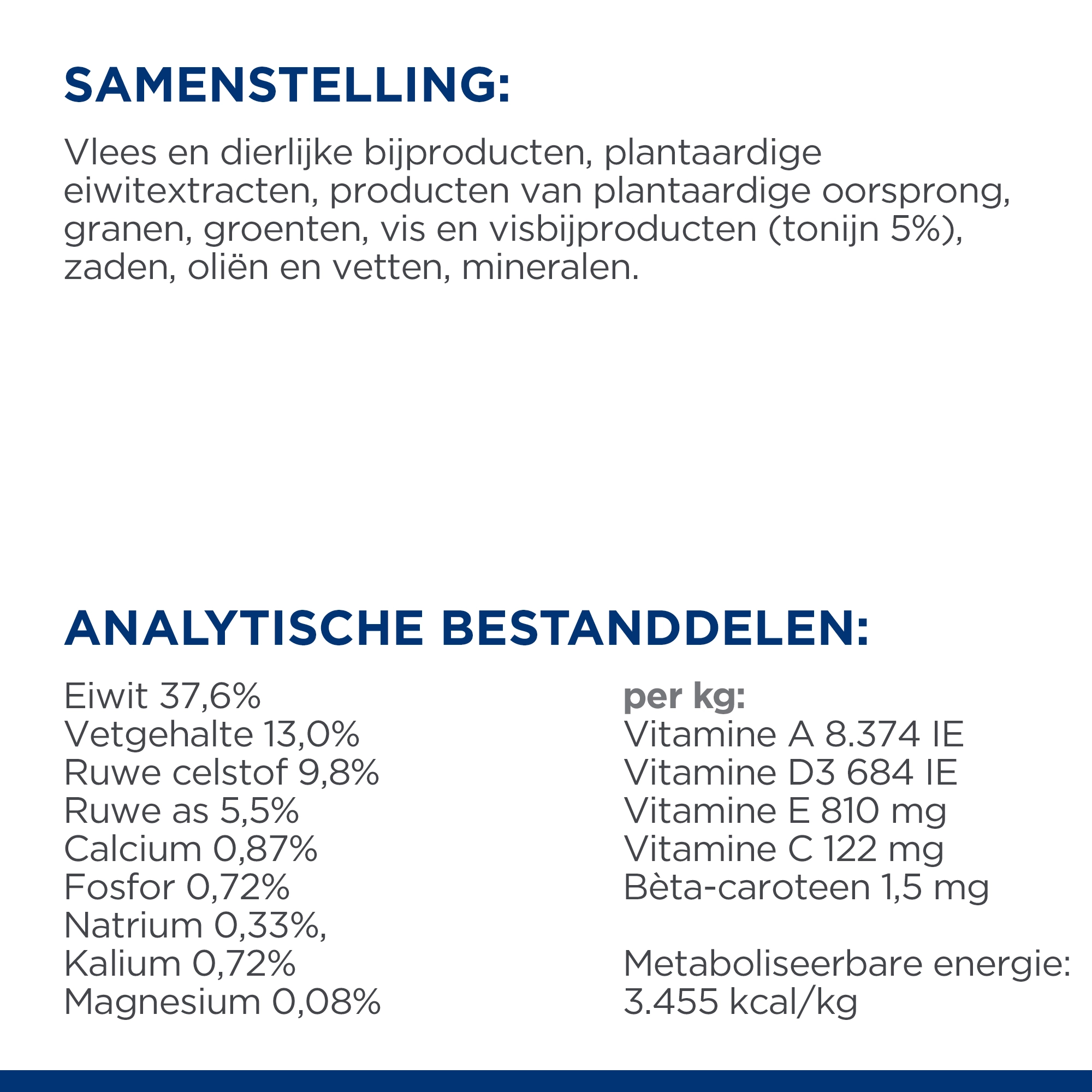 Hill's Prescription Diet Metabolic Tonijn Voor Kat 3kg - Afbeelding 8