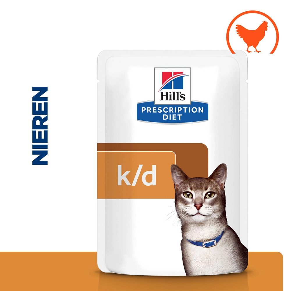 Hill's Hill’s Prescription Diet K/D – Kattenvoer Met Kip – Maaltijdzakjes 12x85g - Afbeelding 2