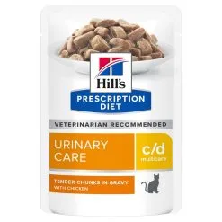 Hill's Hill’s Prescription Diet C/D – Kattenvoer Met Kip – Maaltijdzakjes 12x85g