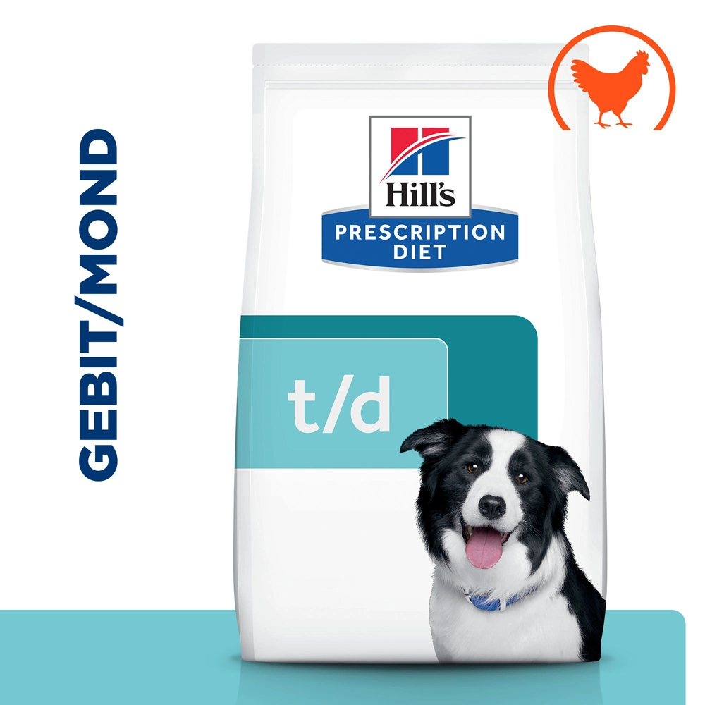 Hill's Prescription Diet T/d Dental Care Hondenvoer Met Kip 4kg - Afbeelding 2