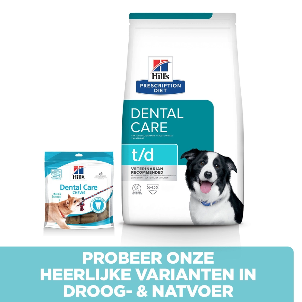 Hill's Prescription Diet T/d Dental Care Hondenvoer Met Kip 4kg - Afbeelding 6