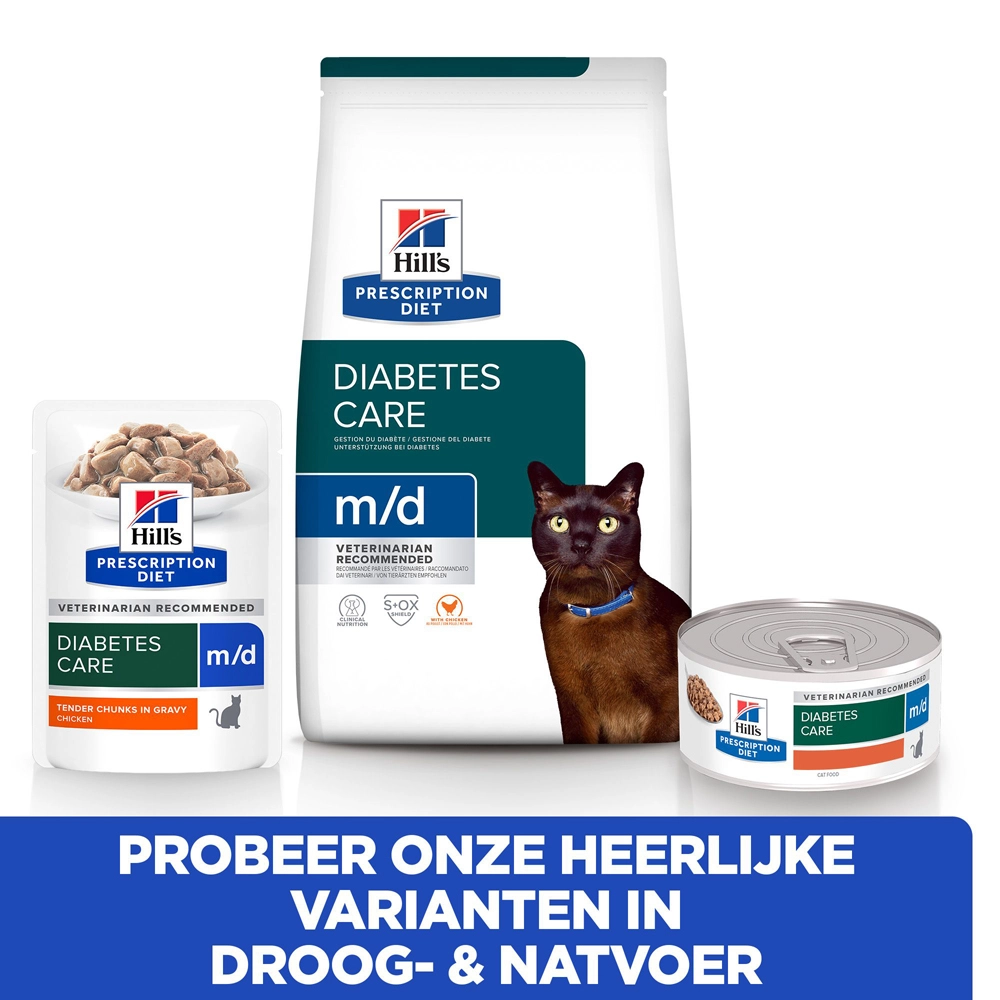 Hill's Hill’s Prescription Diet M/D Minced – Kattenvoer – 24x156g - Afbeelding 6
