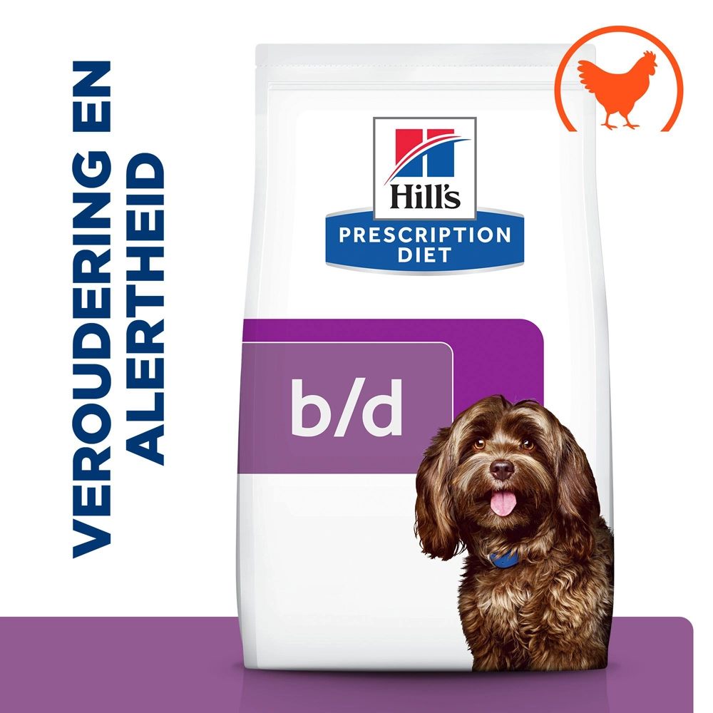 Hill's Prescription Diet B/d Brain Ageing Care Hondenvoer Met Kip 3kg - Afbeelding 2