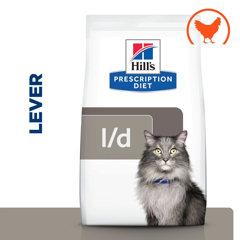 Hill's Hill’s Prescription Diet L/D – Kattenvoer Met Kip – 1,5kg - Afbeelding 2