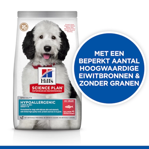 Hill's Science Plan Hypoallergenic Large Hond Met Zalm 14kg - Afbeelding 2