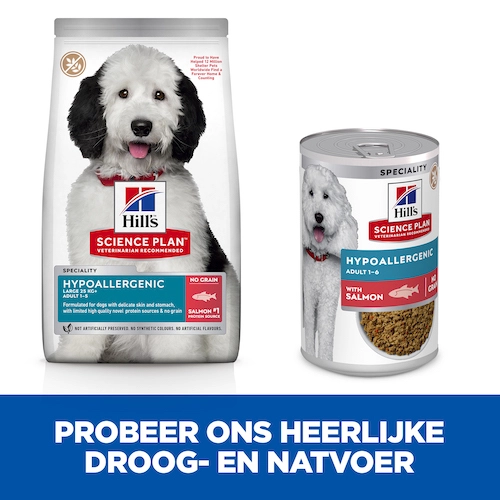 Hill's Science Plan Hypoallergenic Large Hond Met Zalm 14kg - Afbeelding 4