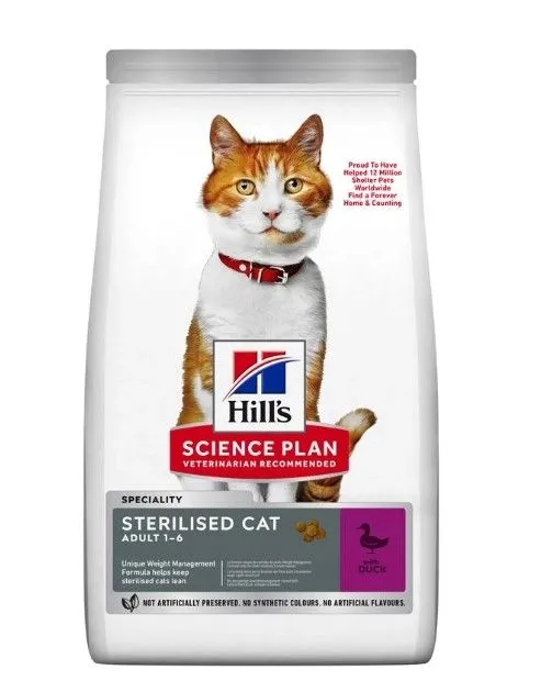 Hill's Science Plan Young Adult Sterilised - Eend - 10kg