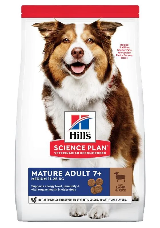Hill's Hill’s Science Plan Mature Adult Medium Breed Lam En Rijst 14kg