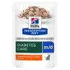 Hill's Prescription Diet Kat M/d Maaltijdzakje (kip) - 4 X (12 X 85 Gram)